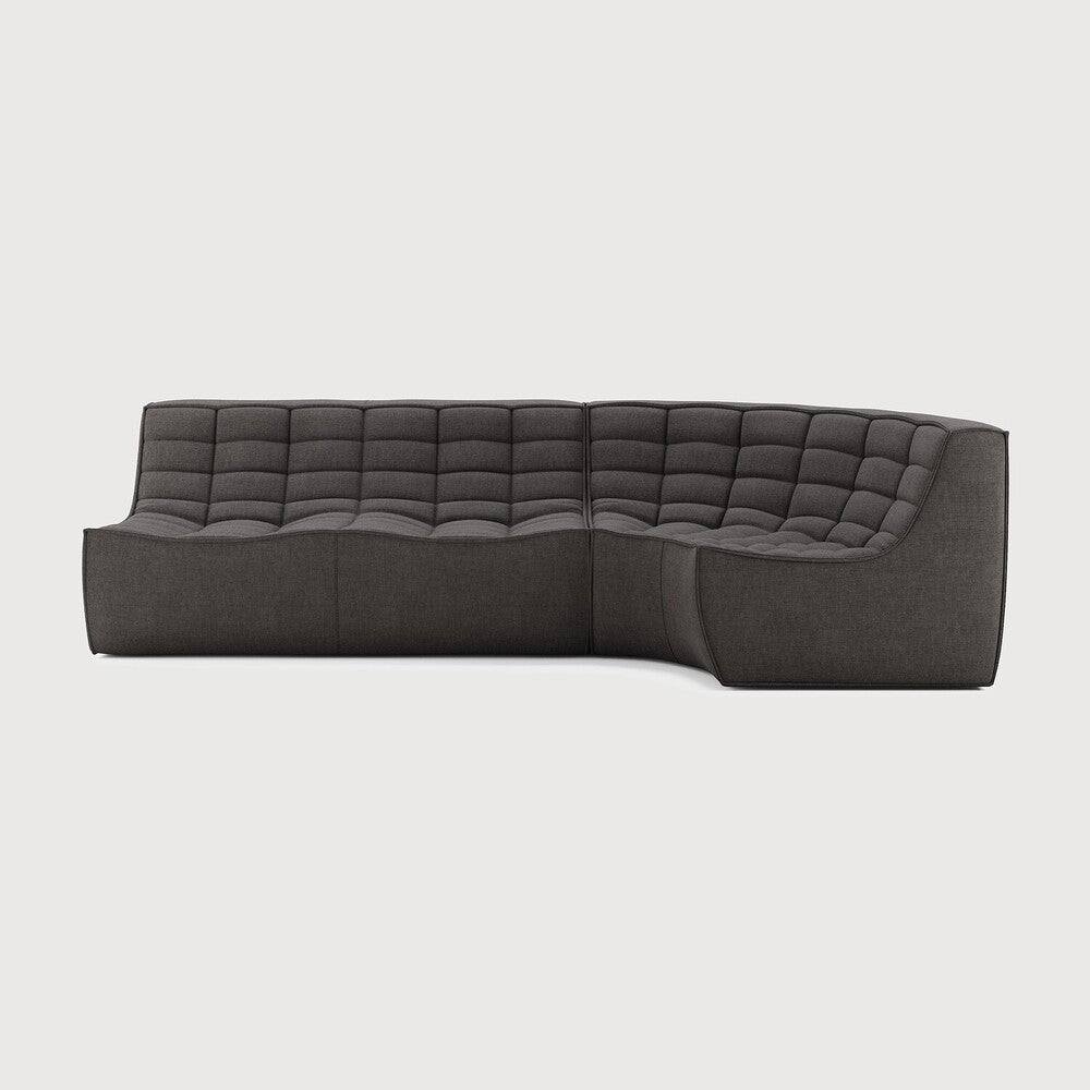 N701 Modular – 2 Seater + Round Corner - 👤 3 - Sage InteriorsEthnicraftSofa