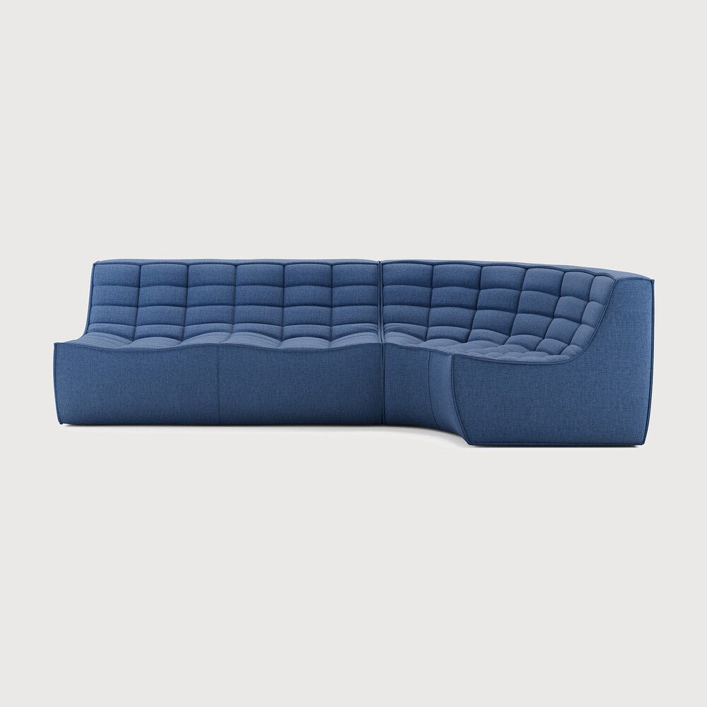 N701 Modular – 2 Seater + Round Corner - 👤 3 - Sage InteriorsEthnicraftSofa