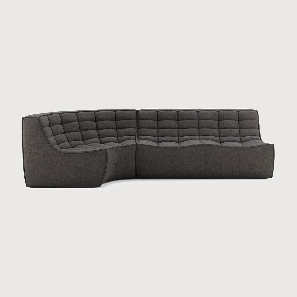 N701 Modular – 2 Seater + Round Corner - 👤 3 - Sage InteriorsEthnicraftSofa