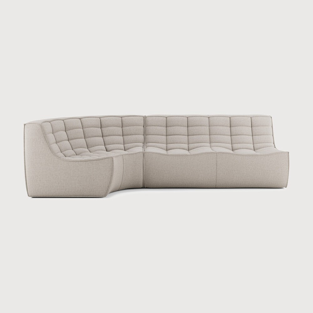 N701 Modular – 2 Seater + Round Corner - 👤 3 - Sage InteriorsEthnicraftSofa