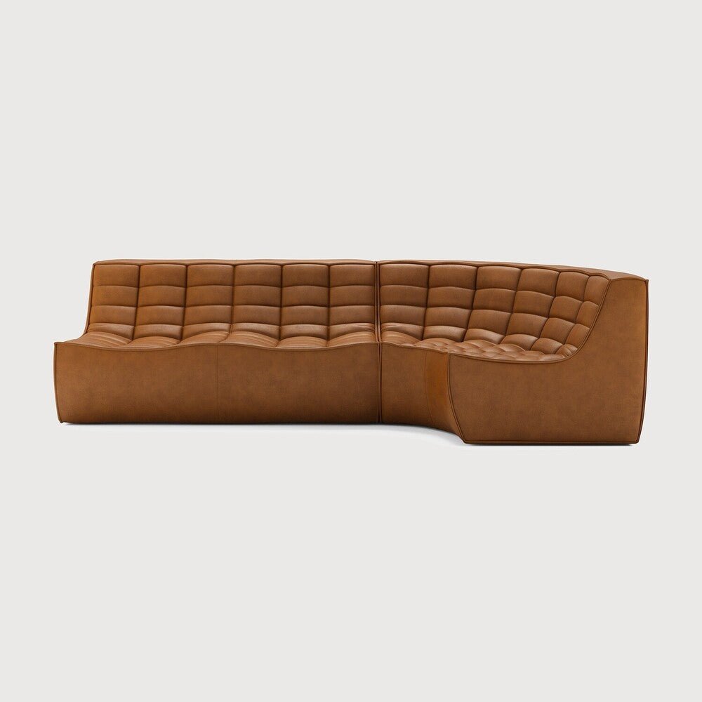 N701 Modular – 2 Seater + Round Corner - 👤 3 - Sage InteriorsEthnicraftSofa