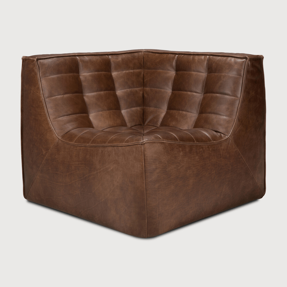 N701 Modular Sofa - Chestnut Leather - Sage InteriorsEthnicraftModular Sofa
