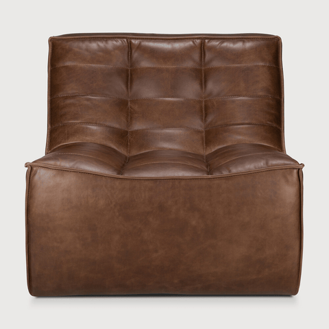 N701 Modular Sofa - Chestnut Leather - Sage InteriorsEthnicraftModular Sofa