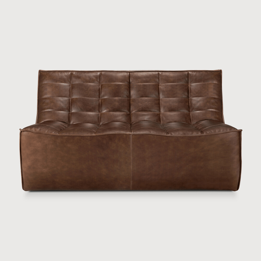 N701 Modular Sofa - Chestnut Leather - Sage InteriorsEthnicraftModular Sofa