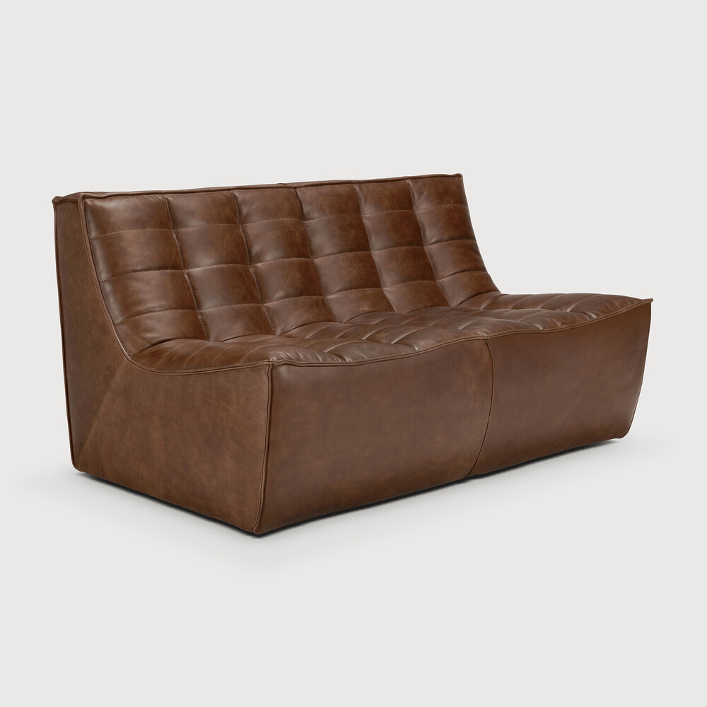 N701 Modular Sofa - Chestnut Leather - Sage InteriorsEthnicraftModular Sofa
