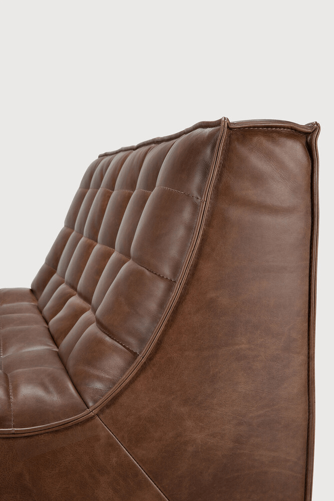 N701 Modular Sofa - Chestnut Leather - Sage InteriorsEthnicraftModular Sofa