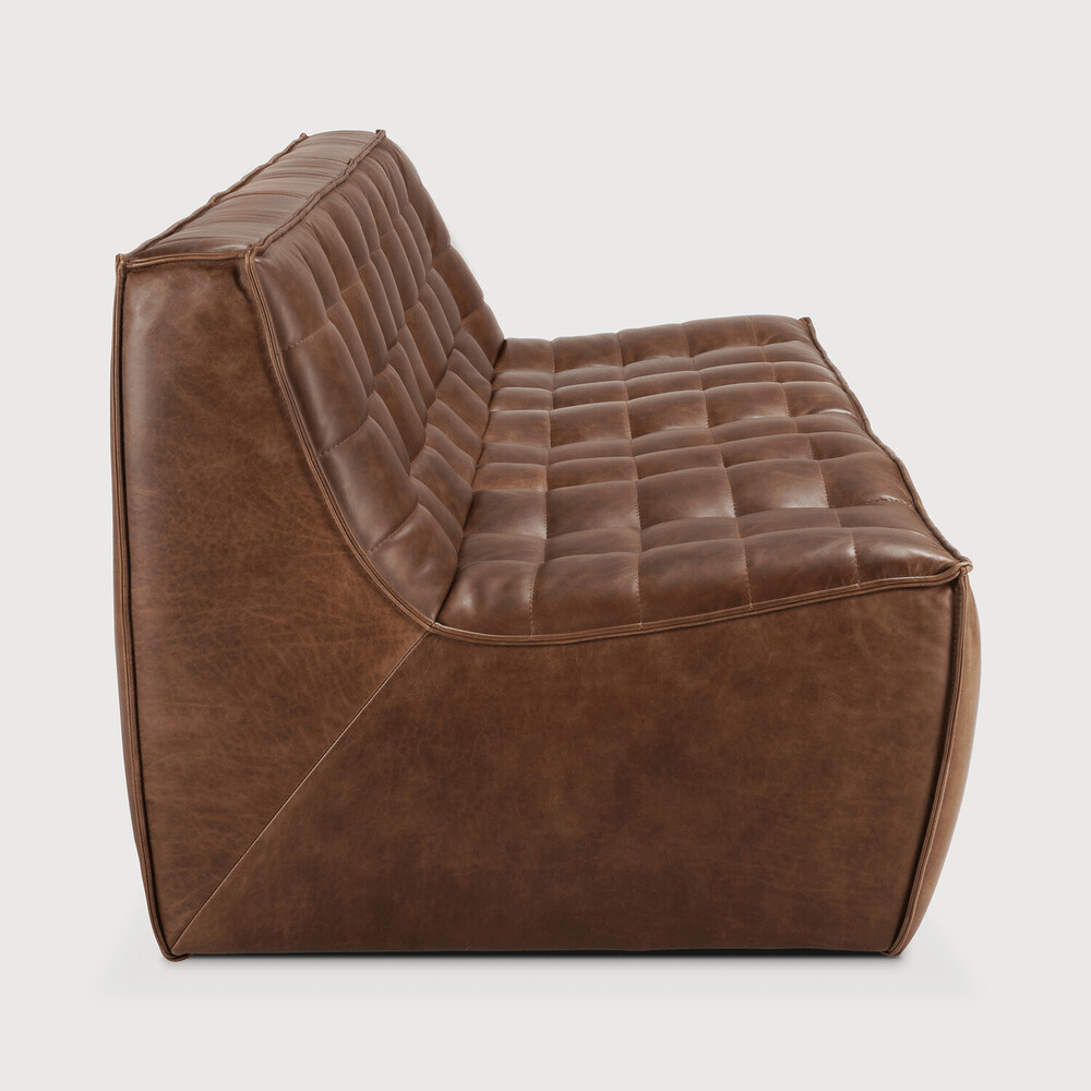 N701 Modular Sofa - Chestnut Leather - Sage InteriorsEthnicraftModular Sofa