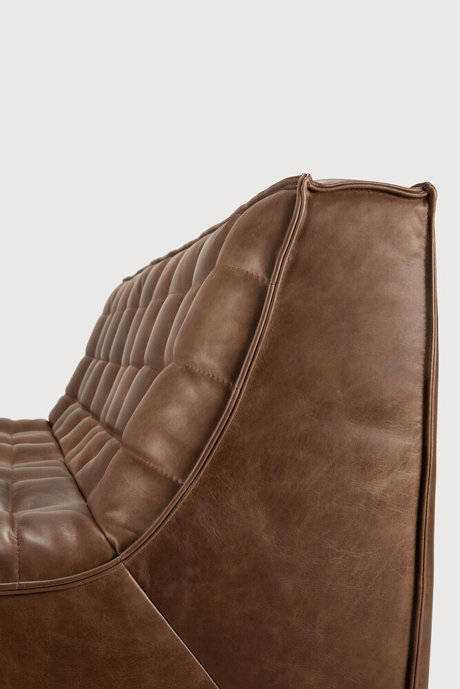 N701 Modular Sofa - Chestnut Leather - Sage InteriorsEthnicraftModular Sofa