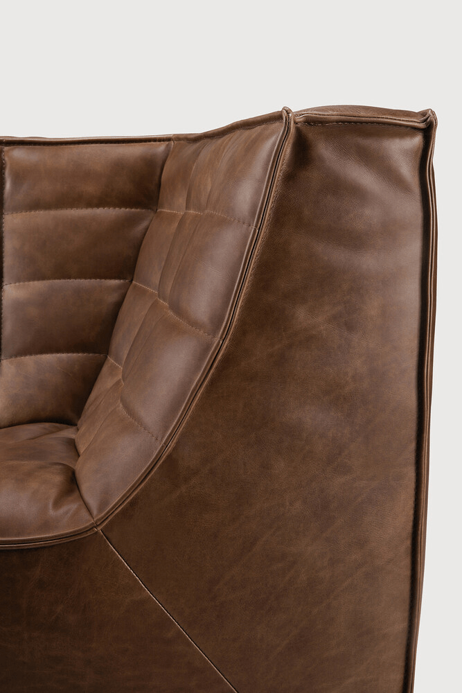 N701 Modular Sofa - Chestnut Leather - Sage InteriorsEthnicraftModular Sofa
