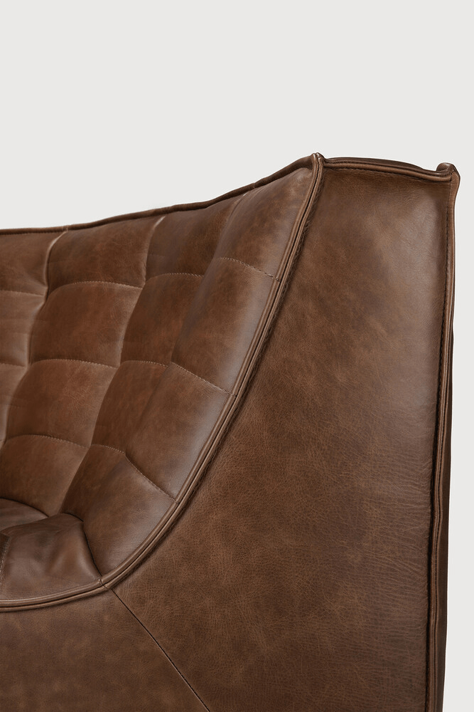 N701 Modular Sofa - Chestnut Leather - Sage InteriorsEthnicraftModular Sofa