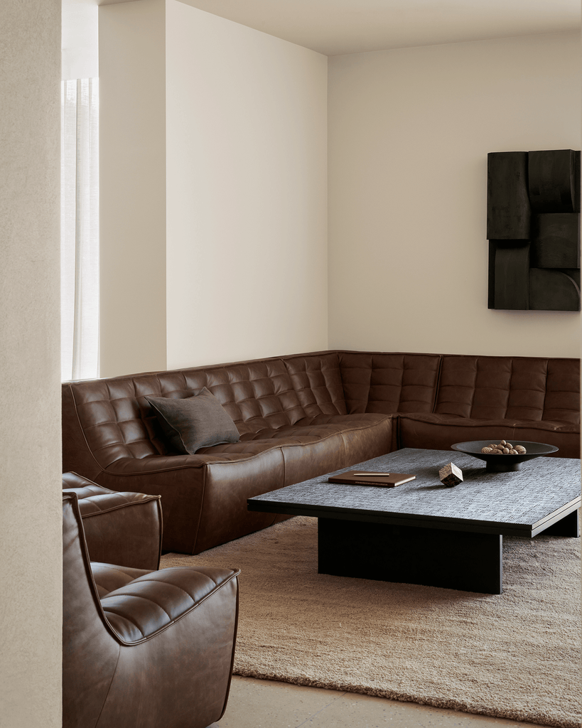 N701 Modular Sofa - Chestnut Leather - Sage InteriorsEthnicraftModular Sofa
