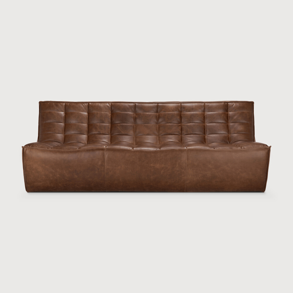 N701 Modular Sofa - Chestnut Leather - Sage InteriorsEthnicraftModular Sofa