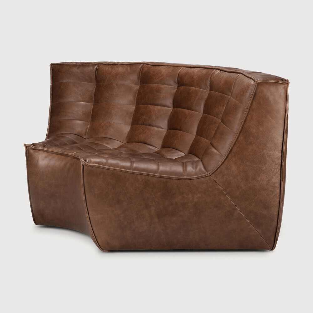 N701 Modular Sofa - Chestnut Leather - Sage InteriorsEthnicraftModular Sofa