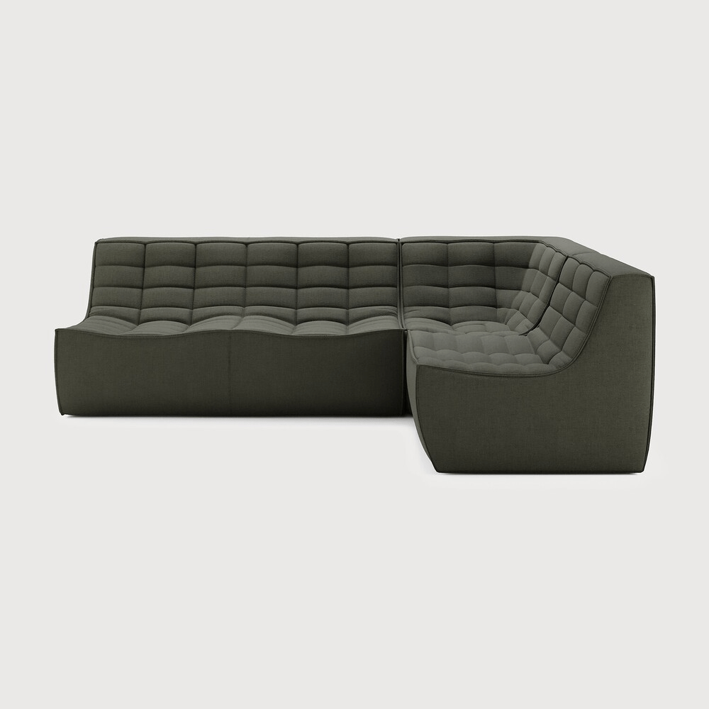 N701 Modular Sofa Set – 2 Seater, 90° Square Corner & 1 Seater – Jacques Deneef Design - Sage InteriorsEthnicraftSofa