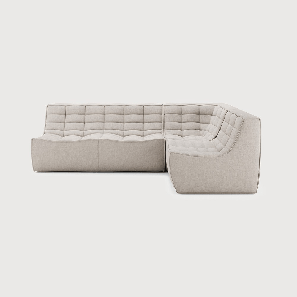 N701 Modular Sofa Set – 2 Seater, 90° Square Corner & 1 Seater – Jacques Deneef Design - Sage InteriorsEthnicraftSofa