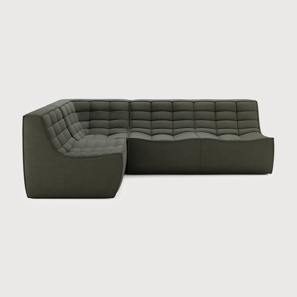 N701 Modular Sofa Set – 2 Seater, 90° Square Corner & 1 Seater – Jacques Deneef Design - Sage InteriorsEthnicraftSofa