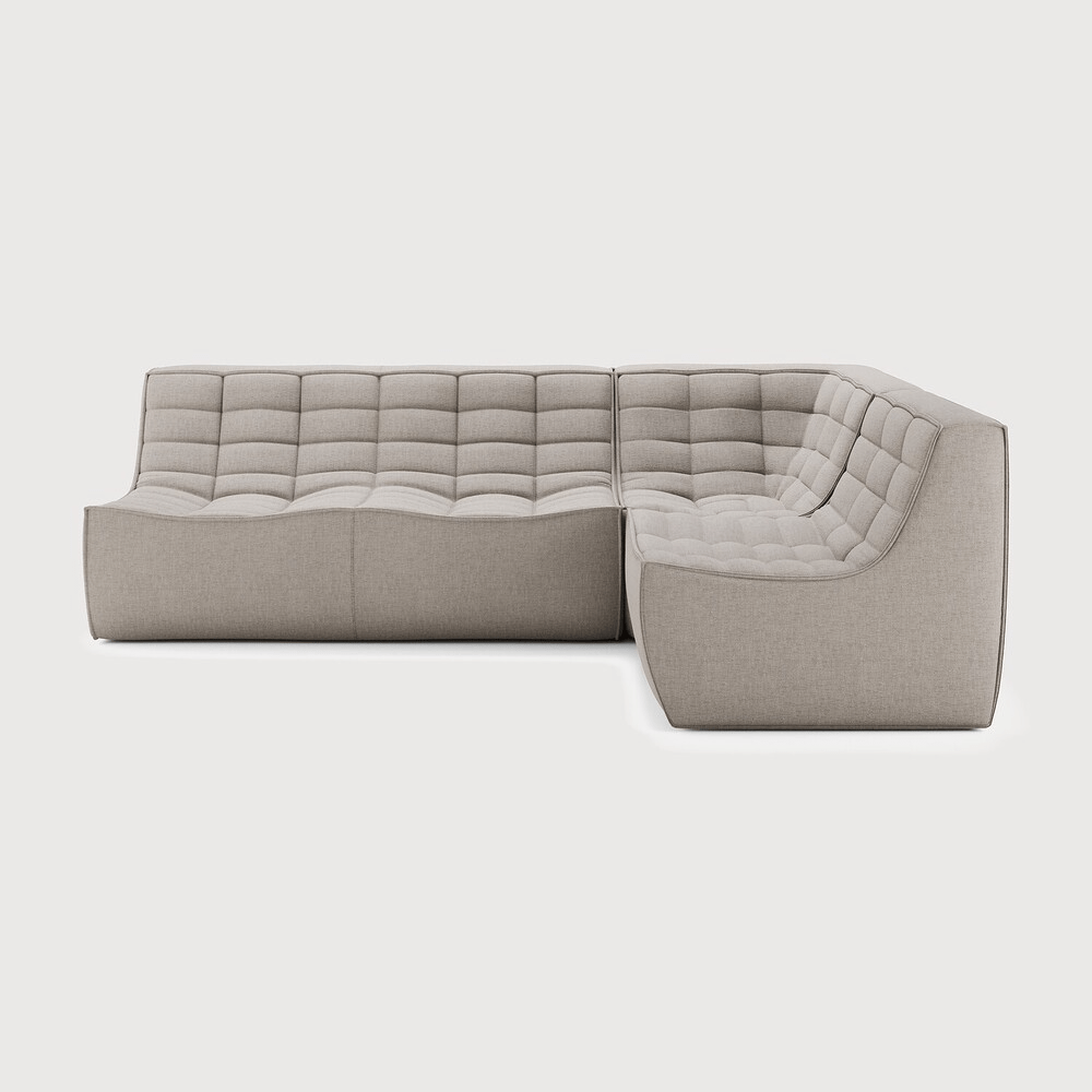 N701 Modular Sofa Set – 2 Seater, 90° Square Corner & 1 Seater – Jacques Deneef Design - Sage InteriorsEthnicraftSofa