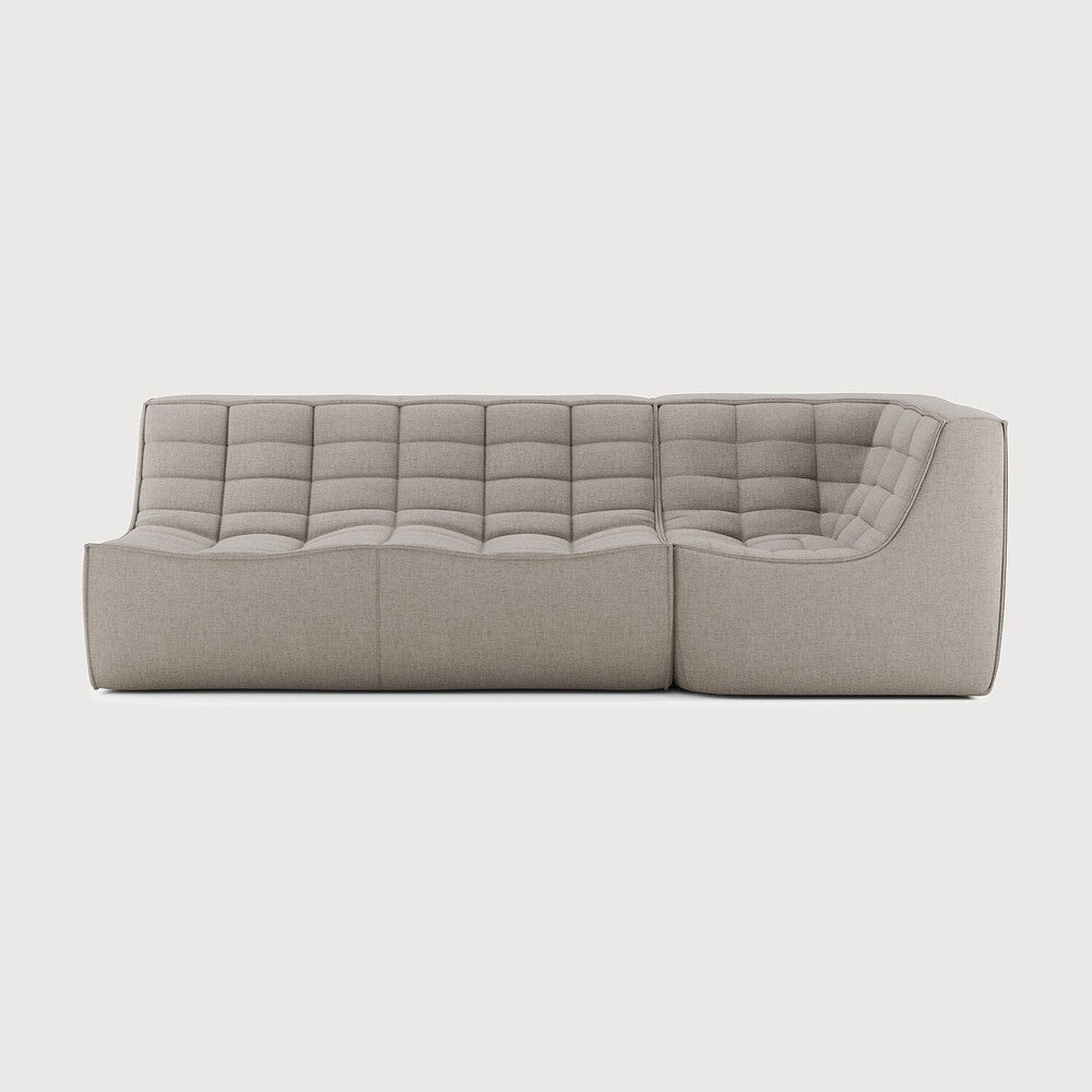 N701 Modular Sofa Set – Beige 2 - Seater with 90° Square Corner - Sage InteriorsEthnicraftSofa