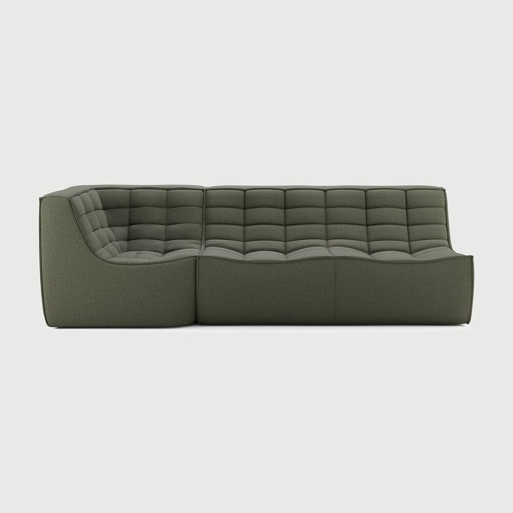 N701 Modular Sofa Set – Beige 2 - Seater with 90° Square Corner - Sage InteriorsEthnicraftSofa