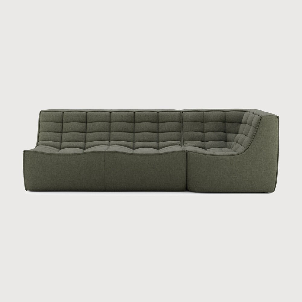 N701 Modular Sofa Set – Beige 2 - Seater with 90° Square Corner - Sage InteriorsEthnicraftSofa