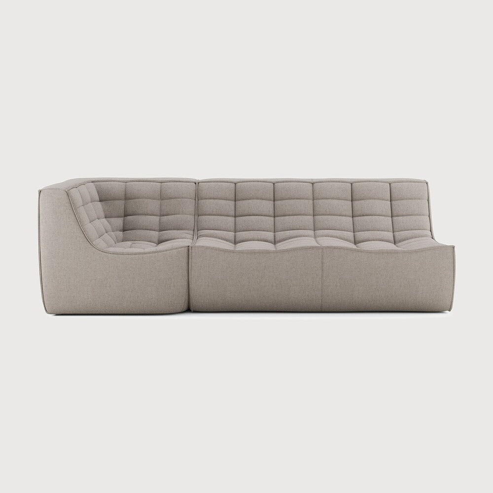 N701 Modular Sofa Set – Beige 2 - Seater with 90° Square Corner - Sage InteriorsEthnicraftSofa