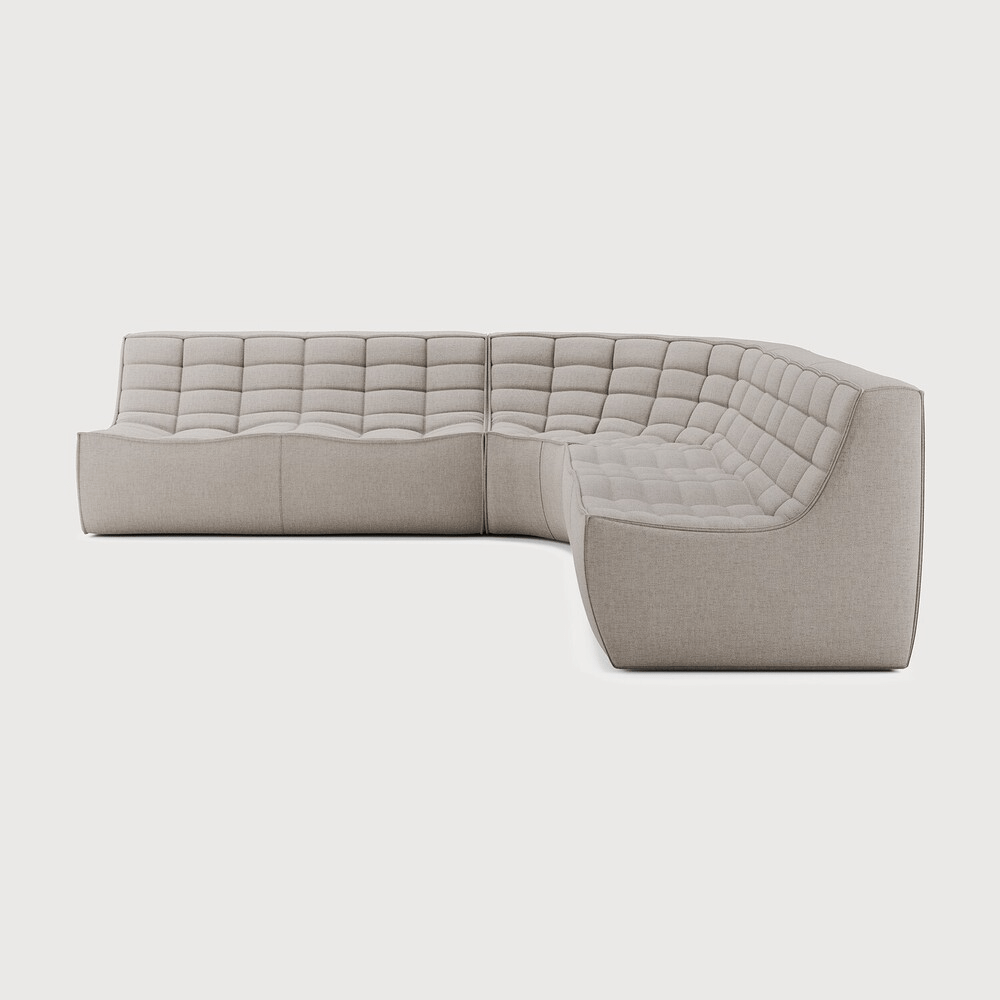 N701 Modular Sofa Set – Combination Lounger Left with 90° Corner - Sage InteriorsEthnicraftSofa