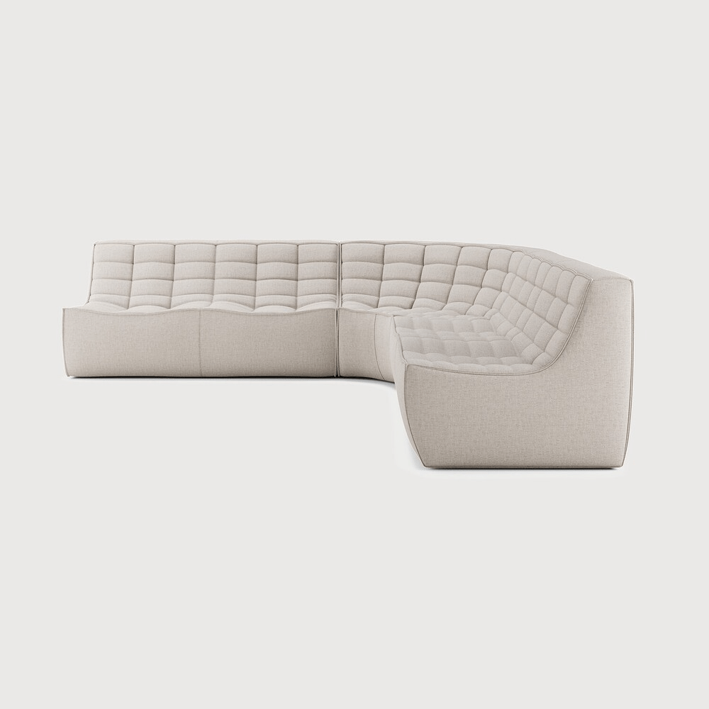 N701 Modular Sofa Set – Combination Lounger Left with 90° Corner - Sage InteriorsEthnicraftSofa