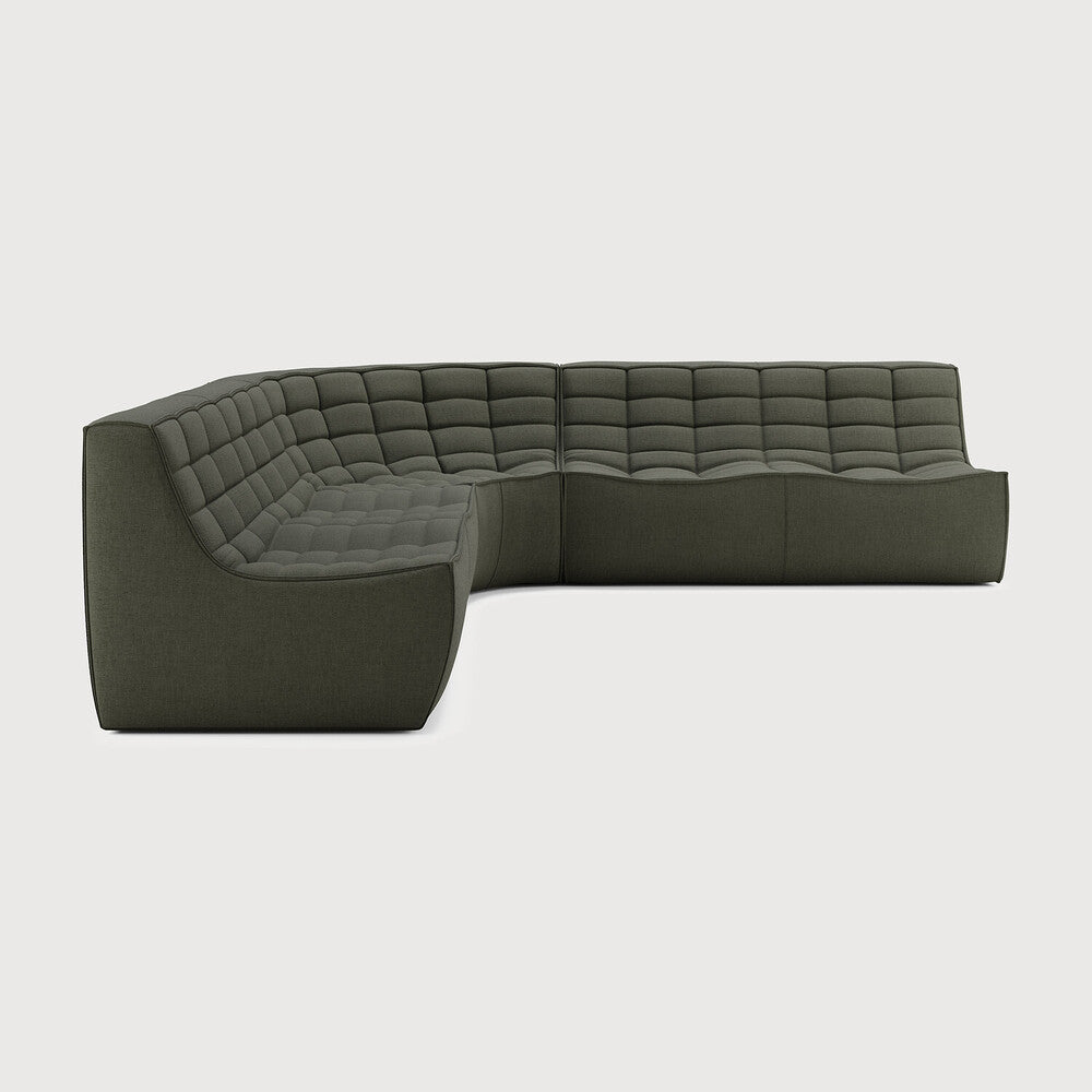 N701 Modular Sofa Set – Combination Lounger Left with 90° Corner - Sage InteriorsEthnicraftSofa