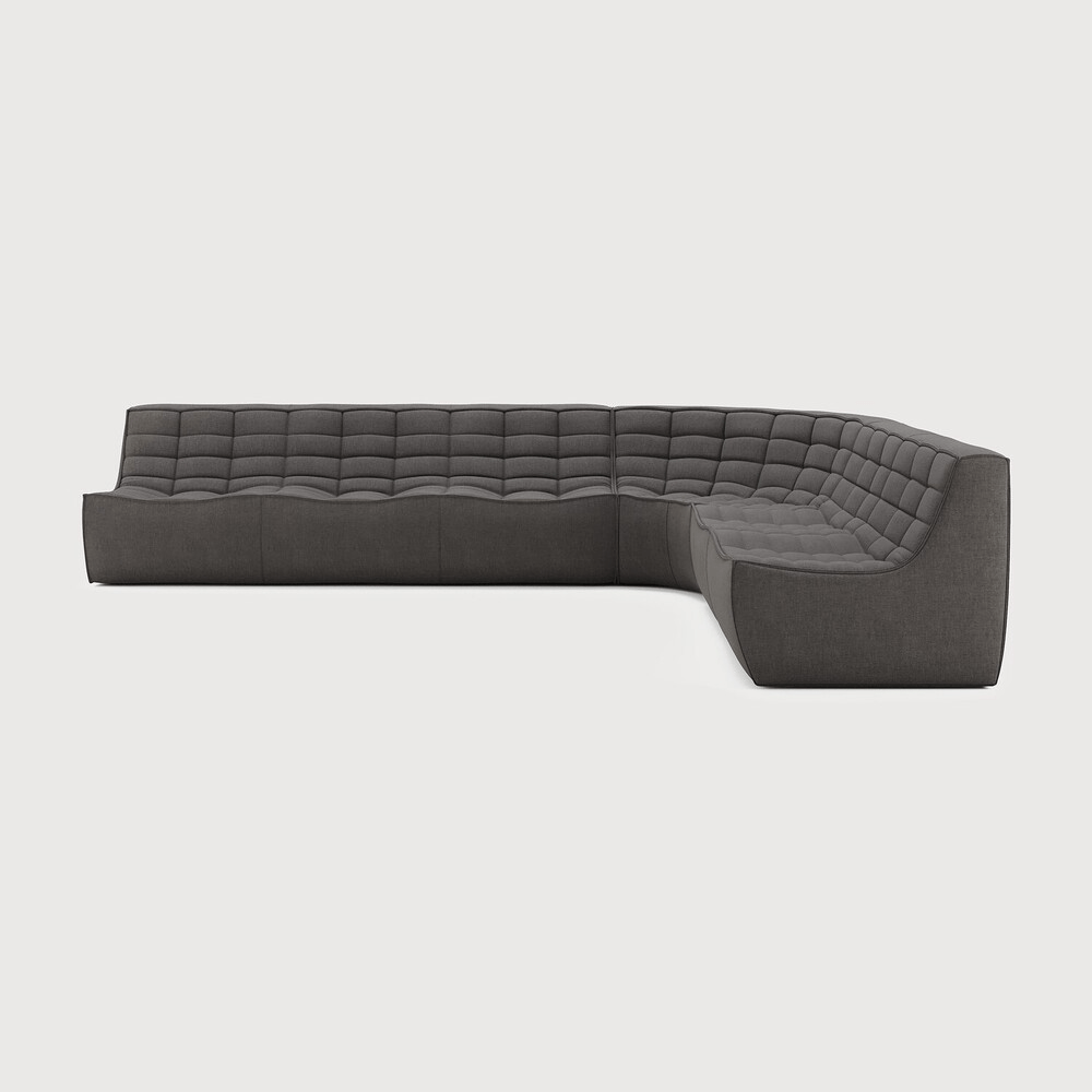 N701 Modular Sofa Set – Combination Lounger with 2 Seater, 90° Round Corner and 3 Seater - Sage InteriorsEthnicraftSofa