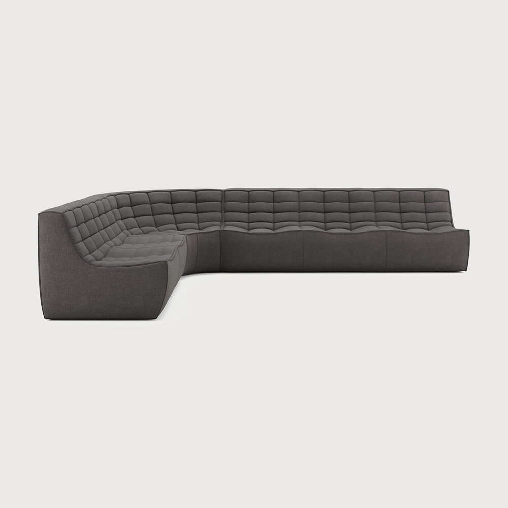 N701 Modular Sofa Set – Combination Lounger with 2 Seater, 90° Round Corner and 3 Seater - Sage InteriorsEthnicraftSofa