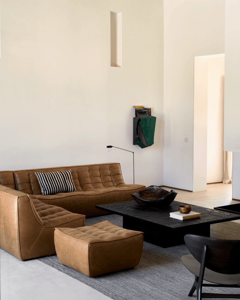 N701 Modular Sofa Set – Combination Lounger with 2 Seater, 90° Round Corner and 3 Seater - Sage InteriorsEthnicraftSofa