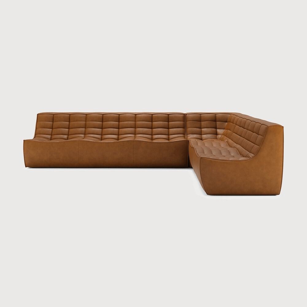 N701 Modular Sofa Set – Combination Lounger with 2 Seater, 90° Square Corner and 3 Seater - Sage InteriorsEthnicraftSofa