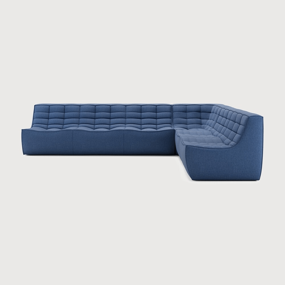 N701 Modular Sofa Set – Combination Lounger with 2 Seater, 90° Square Corner and 3 Seater - Sage InteriorsEthnicraftSofa