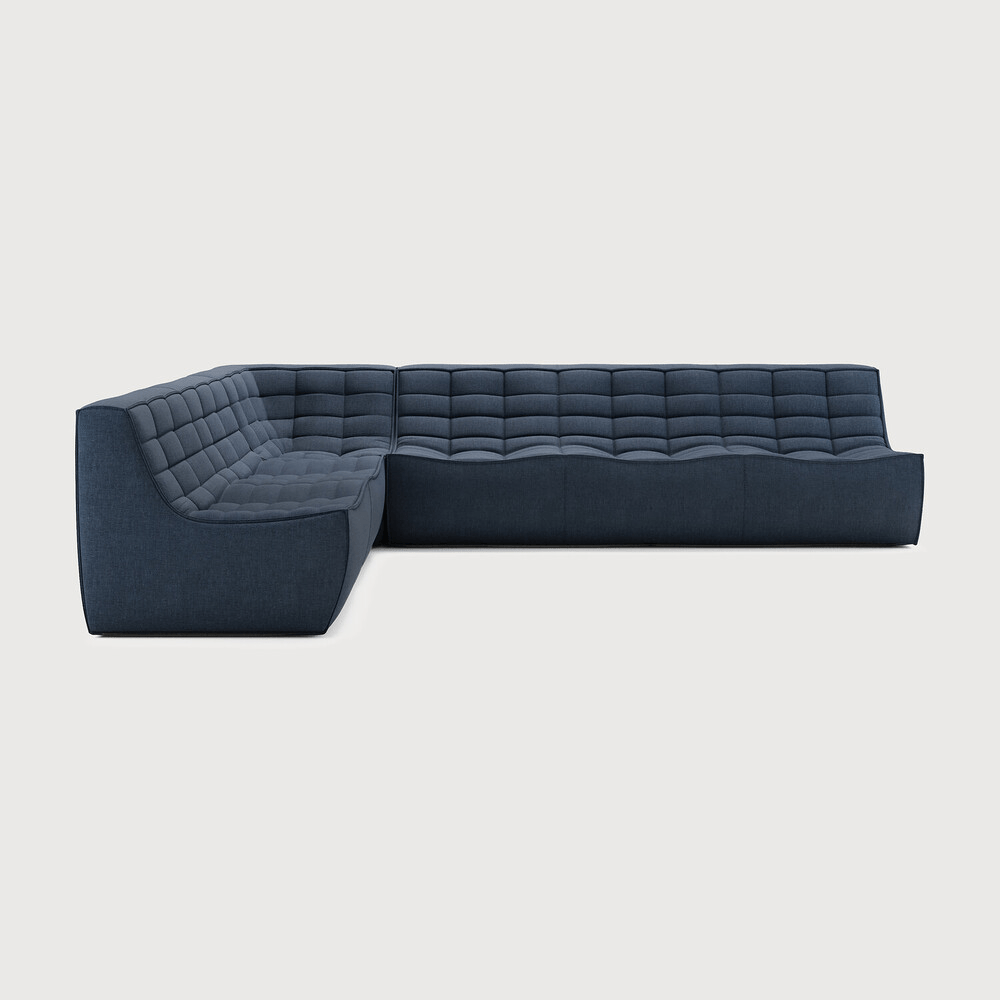 N701 Modular Sofa Set – Combination Lounger with 2 Seater, 90° Square Corner and 3 Seater - Sage InteriorsEthnicraftSofa