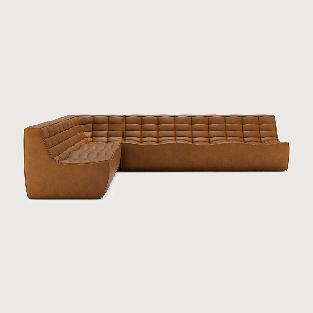 N701 Modular Sofa Set – Combination Lounger with 2 Seater, 90° Square Corner and 3 Seater - Sage InteriorsEthnicraftSofa