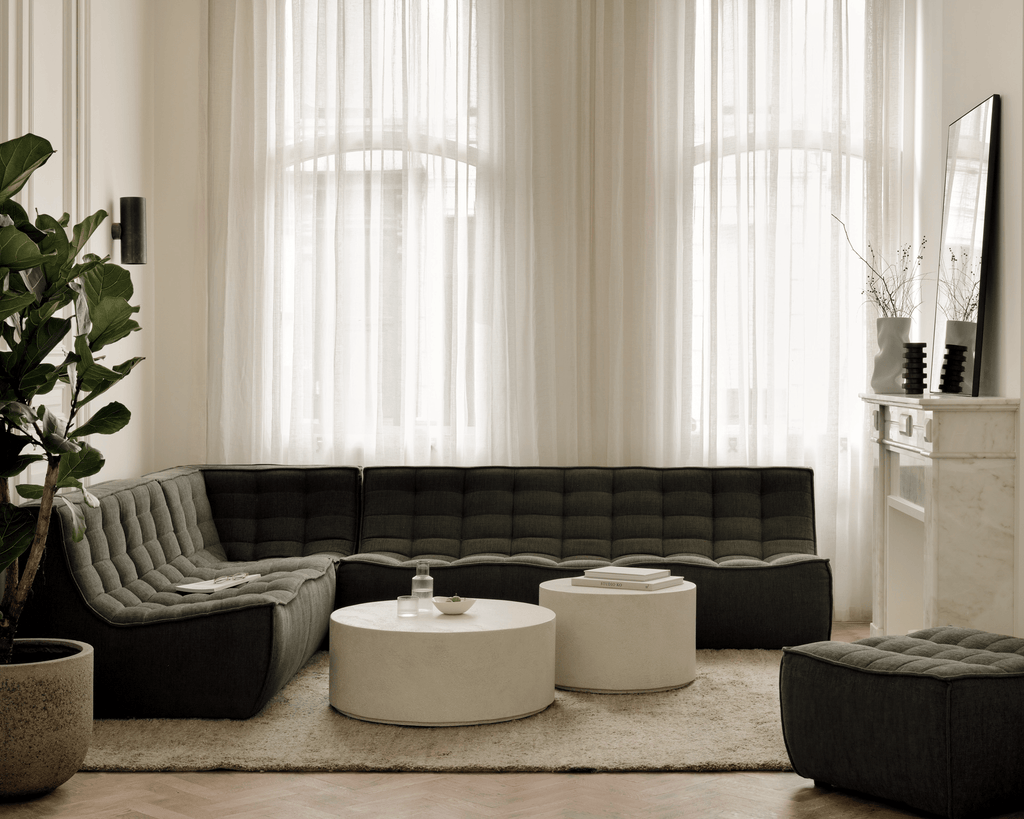 N701 Modular Sofa Set – Combination Lounger with 2 Seater, 90° Square Corner and 3 Seater - Sage InteriorsEthnicraftSofa