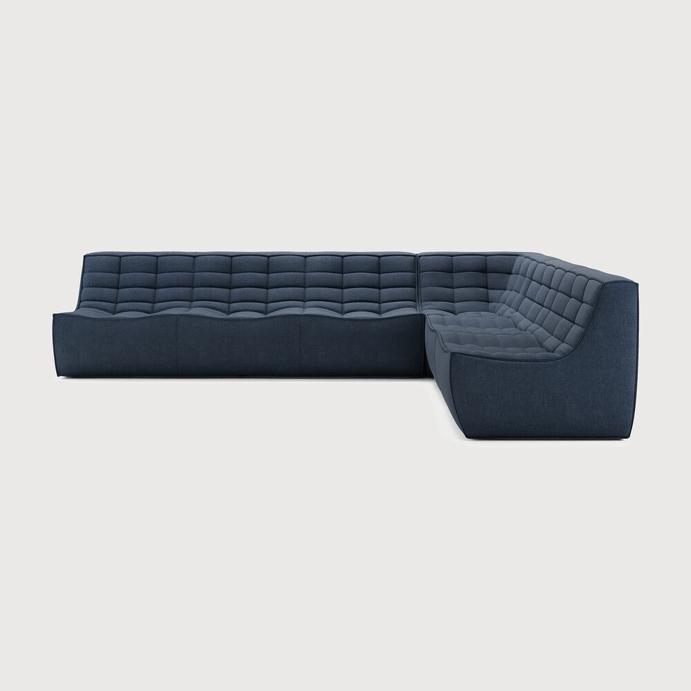 N701 Modular Sofa Set – Combination Lounger with 2 Seater, 90° Square Corner and 3 Seater - Sage InteriorsEthnicraftSofa