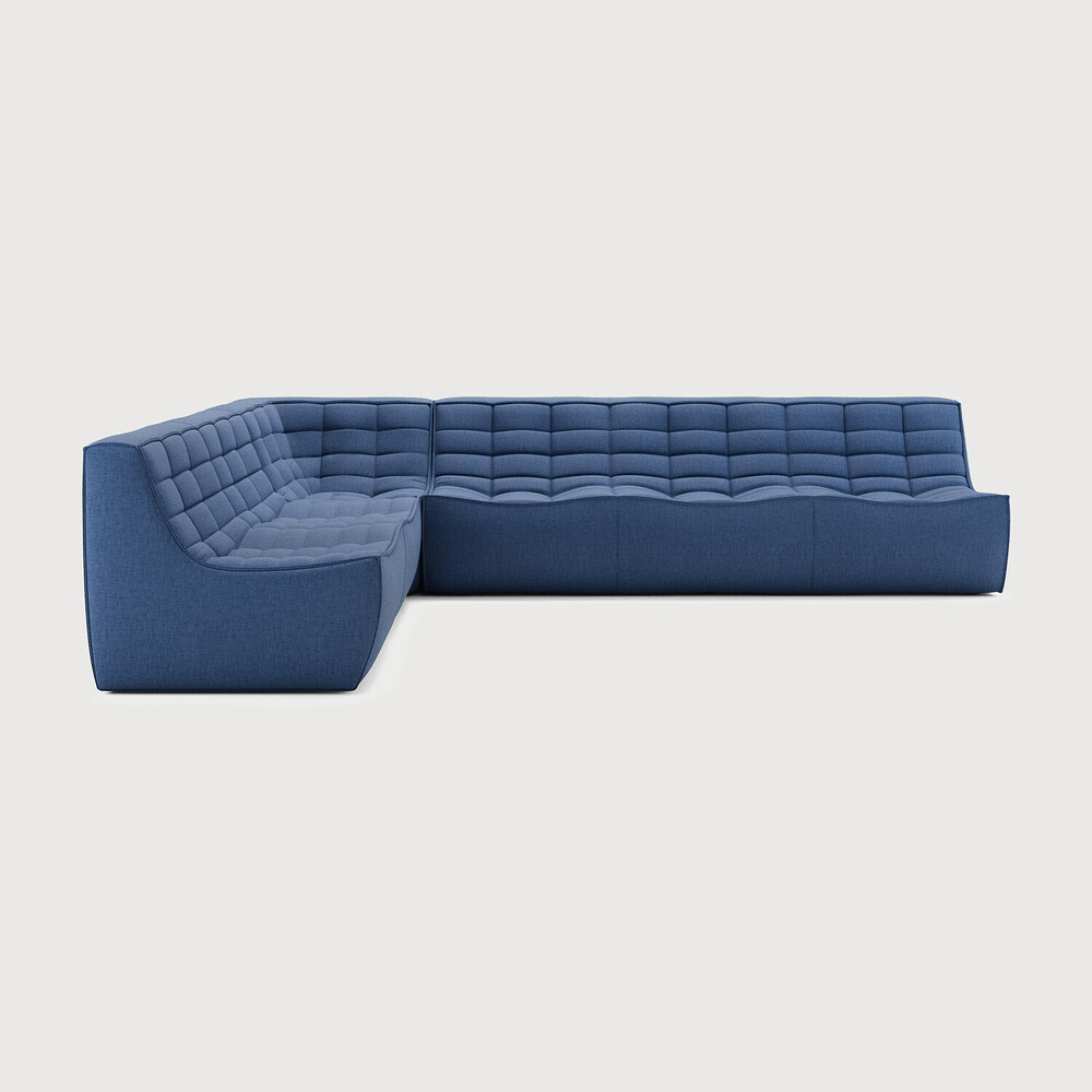 N701 Modular Sofa Set – Combination Lounger with 2 Seater, 90° Square Corner and 3 Seater - Sage InteriorsEthnicraftSofa