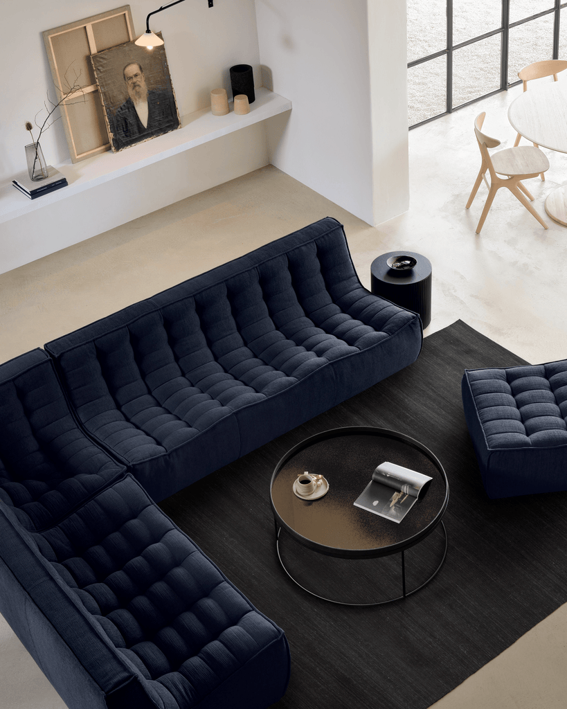 N701 Modular Sofa Set – Combination Lounger with 2 Seater, 90° Square Corner and 3 Seater - Sage InteriorsEthnicraftSofa