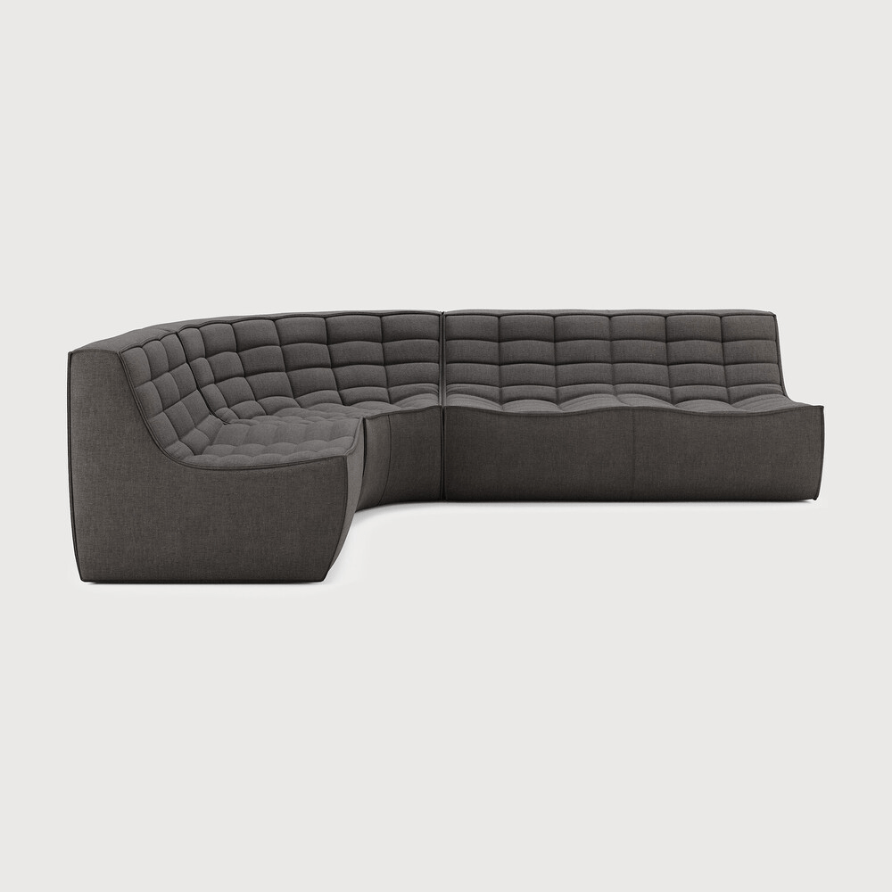 N701 Modular Sofa Set – Left/Right Lounger with 2 Seater, 90° Round Corner & 1 Seater - Sage InteriorsEthnicraftSofa
