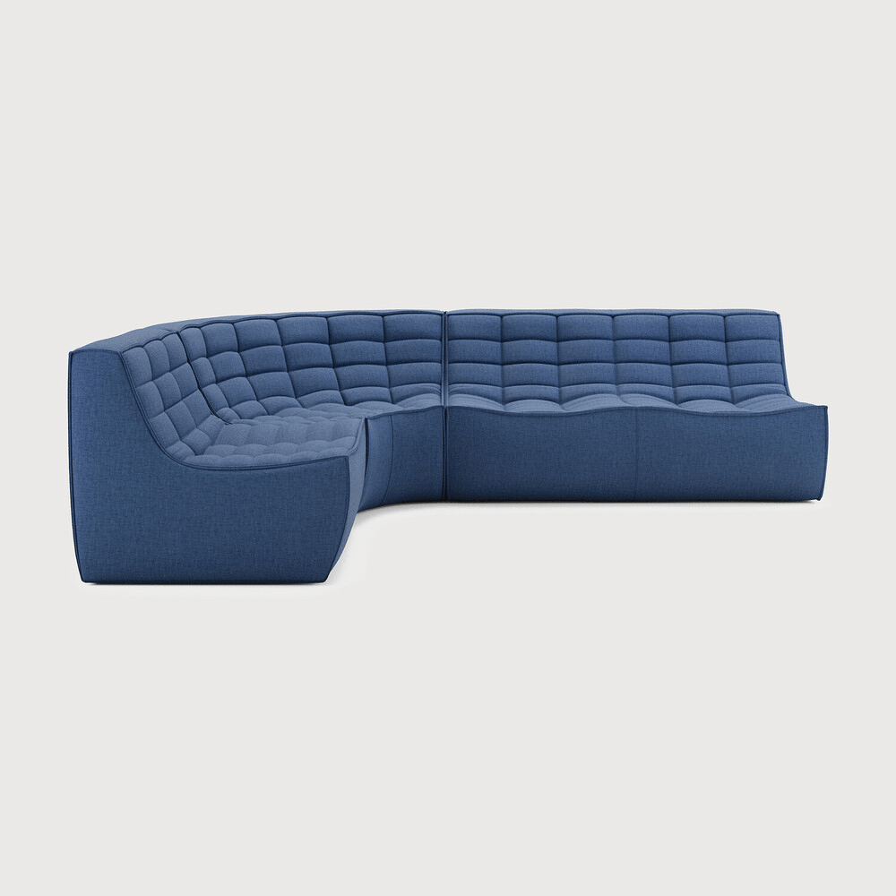 N701 Modular Sofa Set – Left/Right Lounger with 2 Seater, 90° Round Corner & 1 Seater - Sage InteriorsEthnicraftSofa
