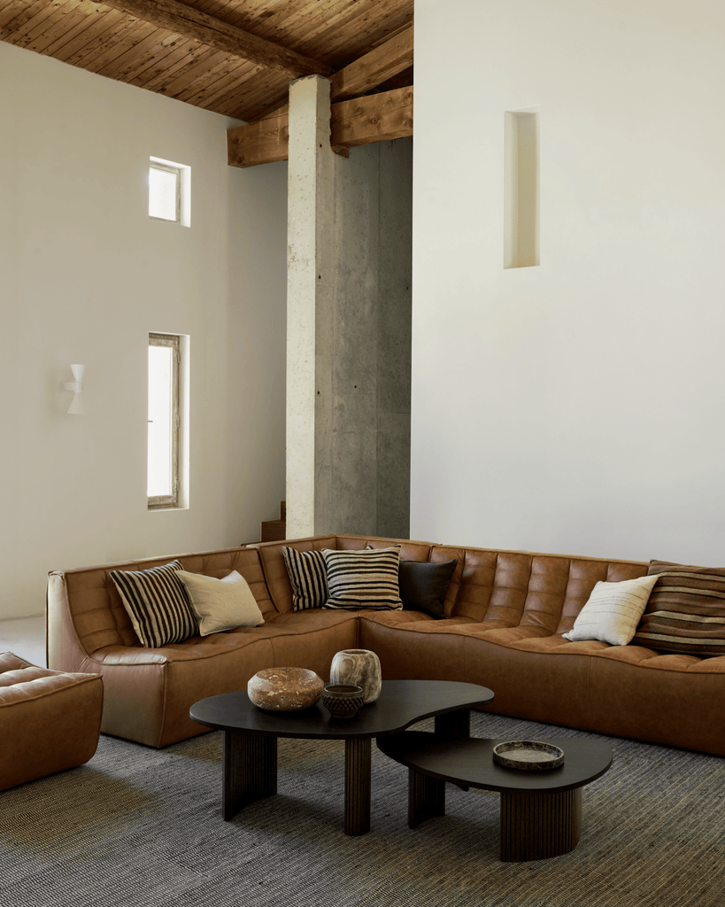N701 Modular Sofa Set – Left/Right Lounger with 2 Seater, 90° Round Corner & 1 Seater - Sage InteriorsEthnicraftSofa