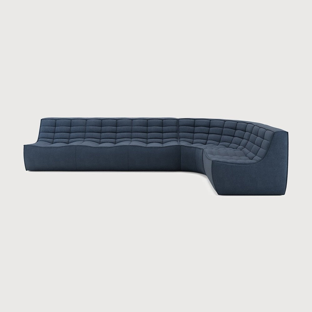 N701 Modular Sofa Set Lounger 3 - Seater with Round Corner - Sage InteriorsEthnicraftSofa