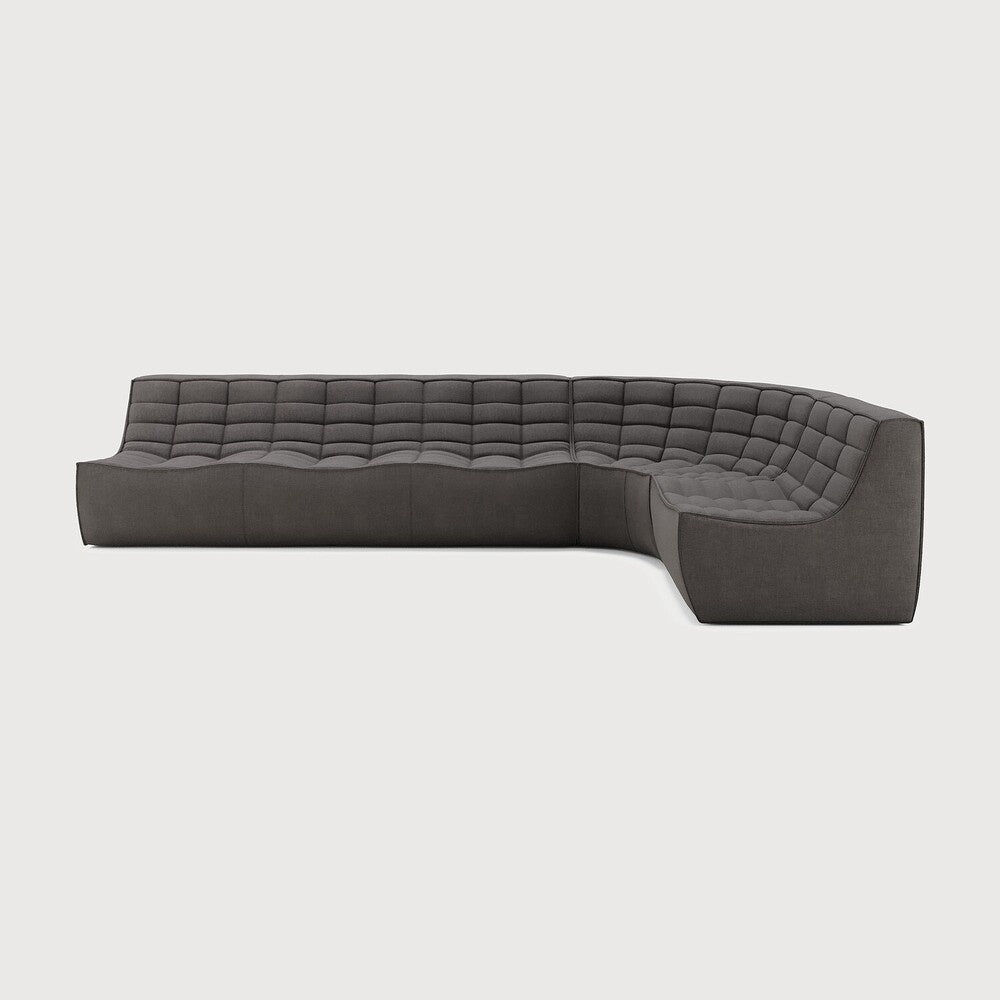 N701 Modular Sofa Set Lounger 3 - Seater with Round Corner - Sage InteriorsEthnicraftSofa