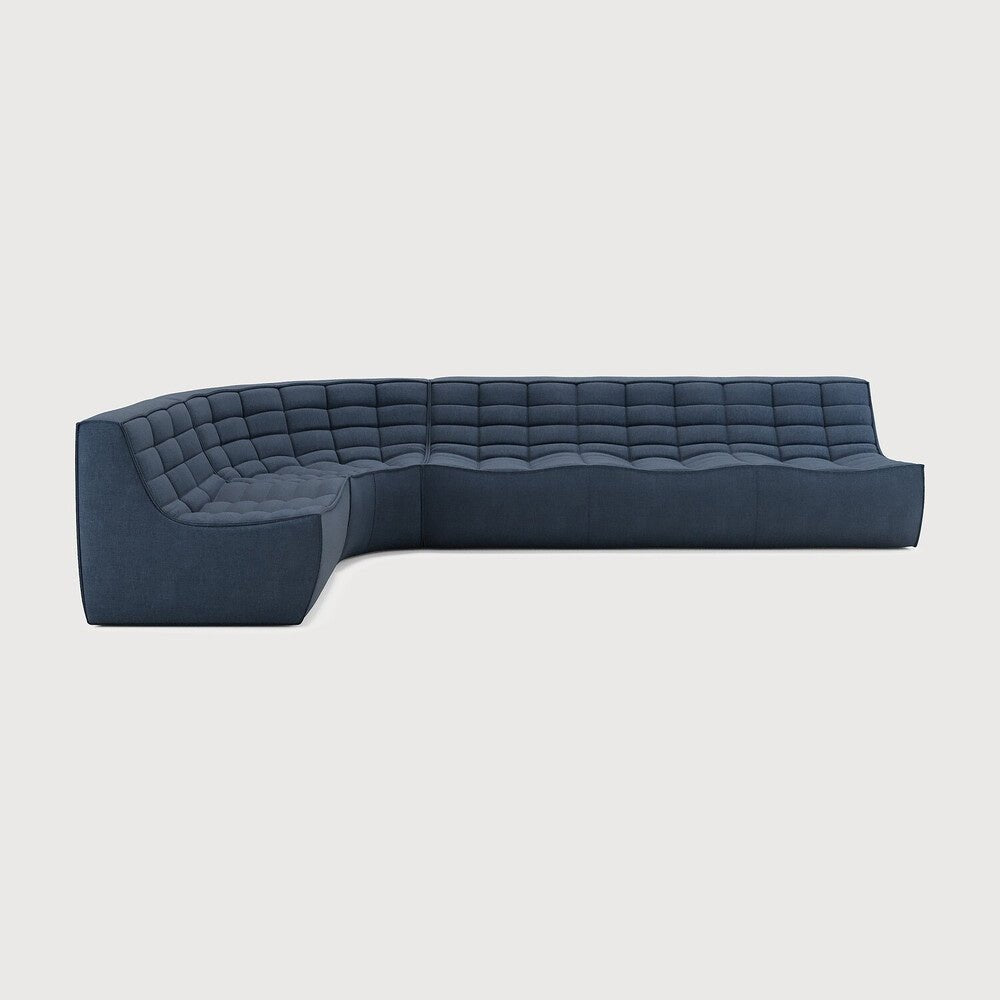 N701 Modular Sofa Set Lounger 3 - Seater with Round Corner - Sage InteriorsEthnicraftSofa
