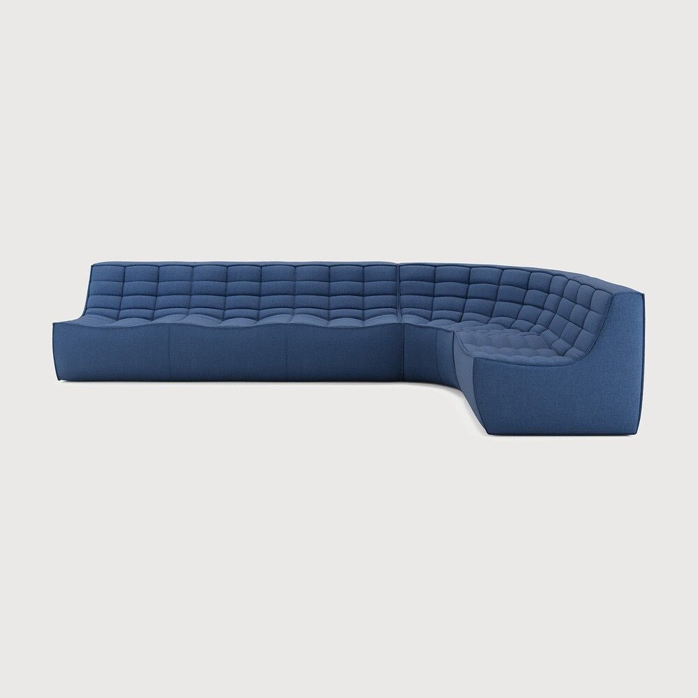 N701 Modular Sofa Set Lounger 3 - Seater with Round Corner - Sage InteriorsEthnicraftSofa