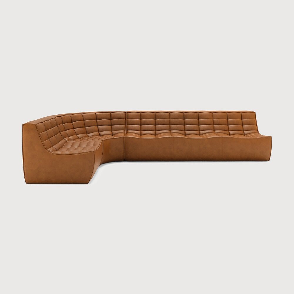 N701 Modular Sofa Set Lounger 3 - Seater with Round Corner - Sage InteriorsEthnicraftSofa
