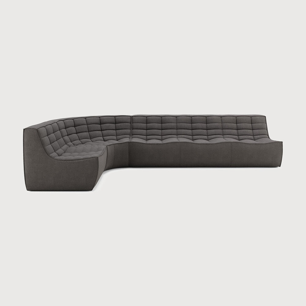 N701 Modular Sofa Set Lounger 3 - Seater with Round Corner - Sage InteriorsEthnicraftSofa
