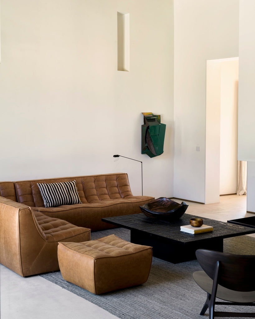 N701 Modular Sofa Set Lounger 3 - Seater with Round Corner - Sage InteriorsEthnicraftSofa