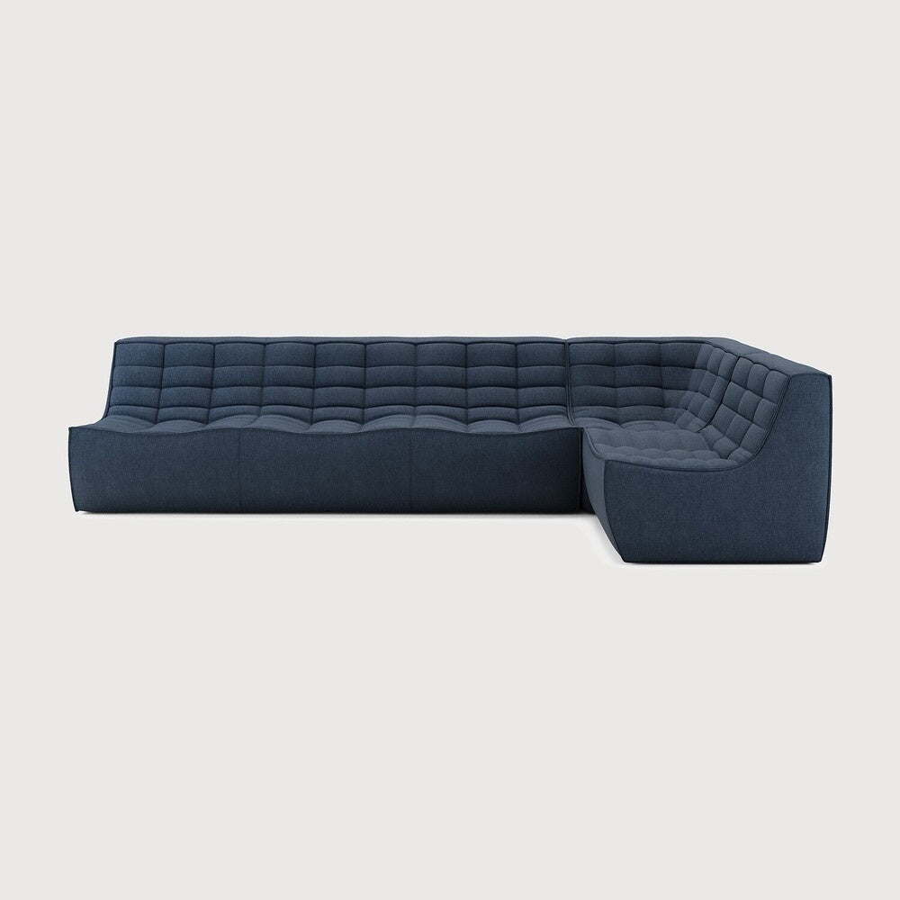 N701 Modular Sofa Set – Old Saddle Leather Sectional with Right Lounger - Sage InteriorsEthnicraftSofa